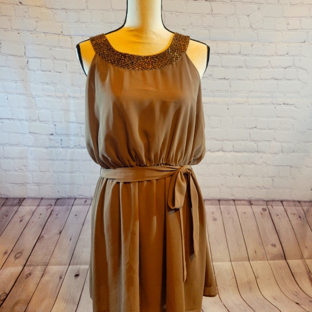 Forever 21 Dress w/ beaded embroidery at neck